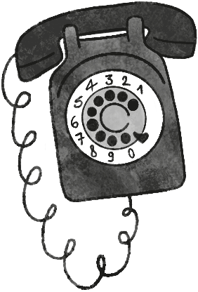 Illustration de téléphone ancien