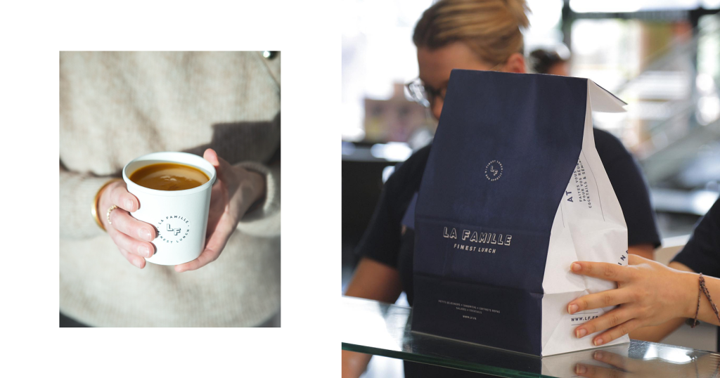 Déclinaison tasse cartonnée et packaging